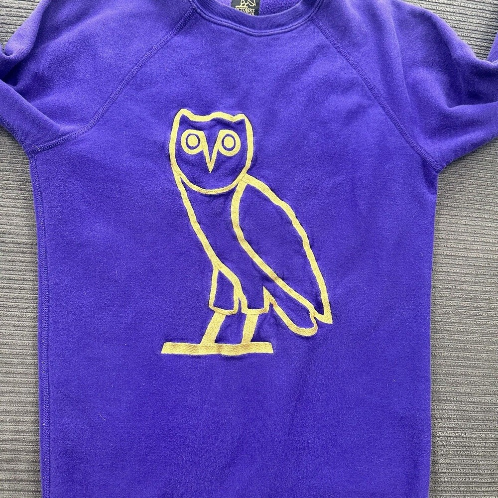 October's Very Own Sweatshirt Women XS X-Small Purple Cotton Long Sleeve‎ Drake. - Picture 8 of 12